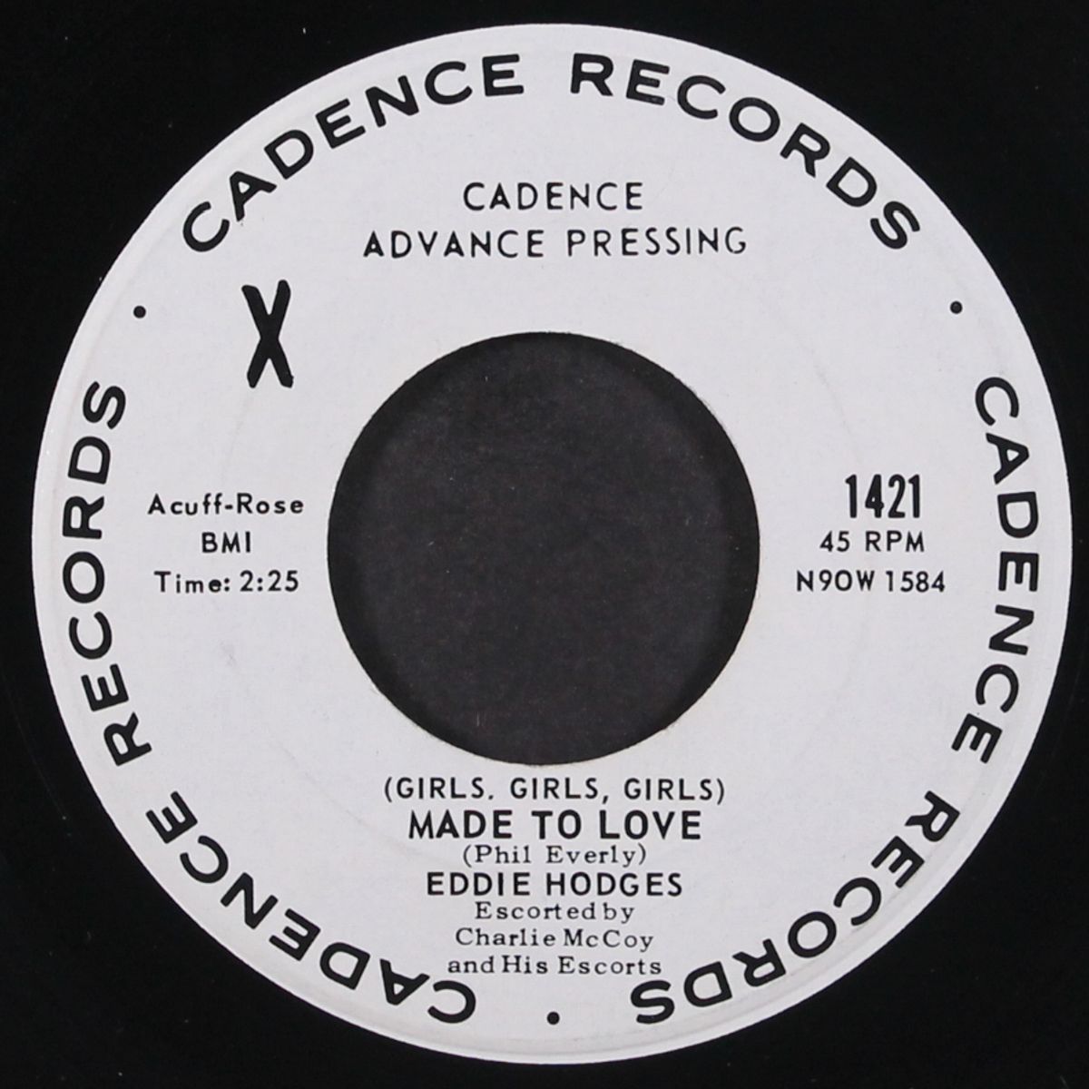 (girls girls girls) made to love / i make believe it's you by EDDIE HODGES