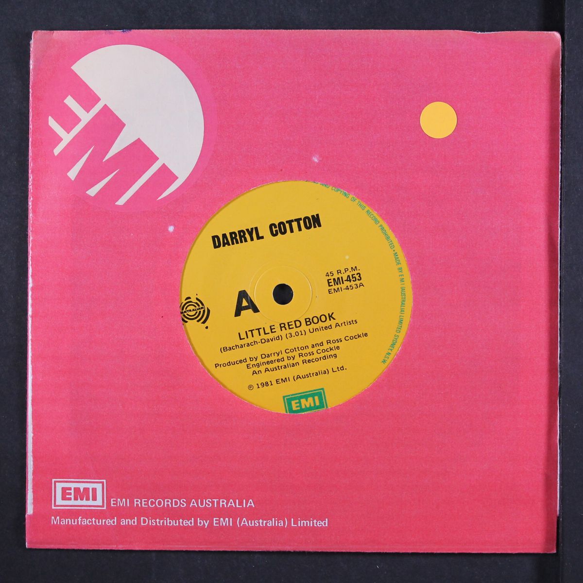little red book / roll it over by DARRYL COTTON
