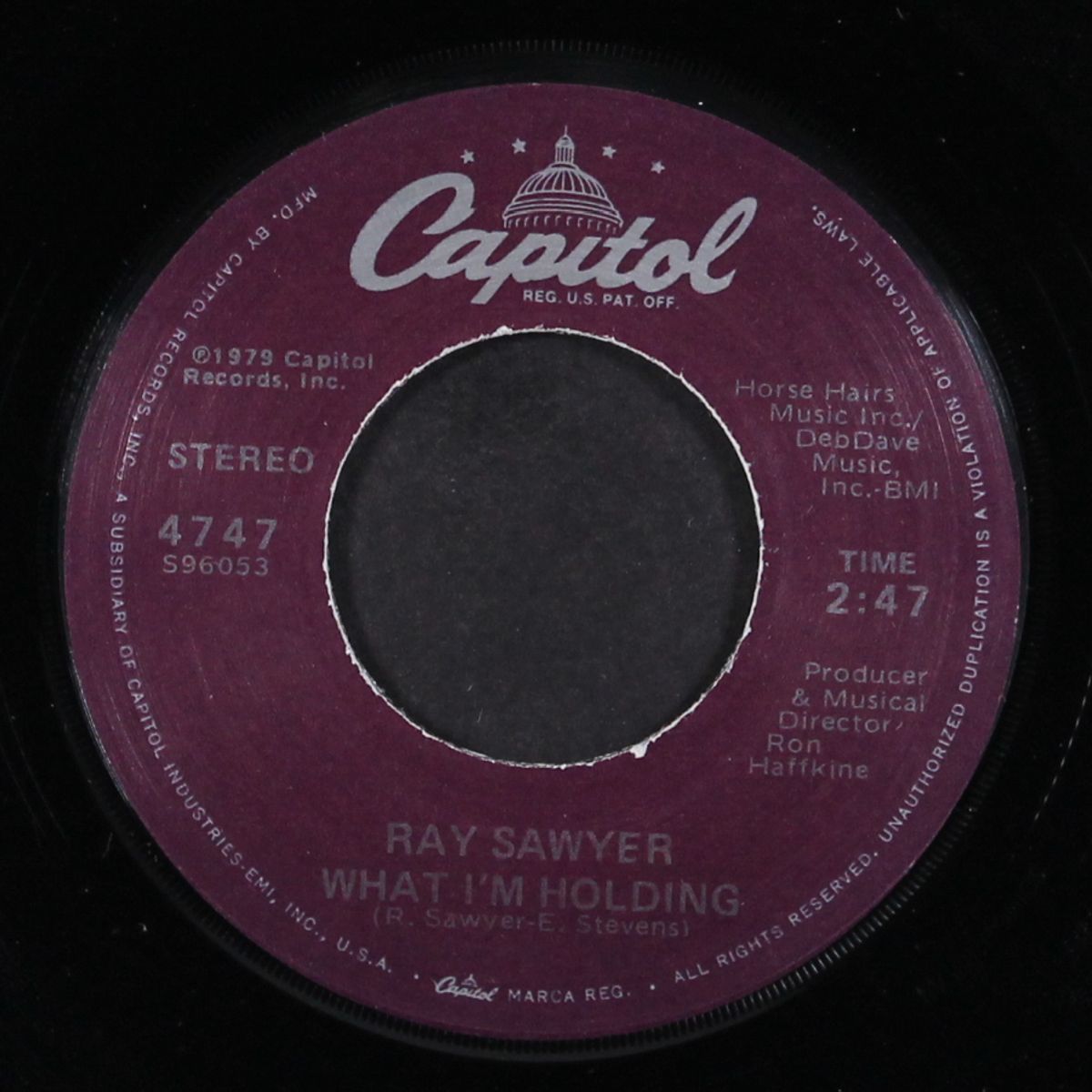 i want johnny's job / what i'm holding by RAY SAWYER
