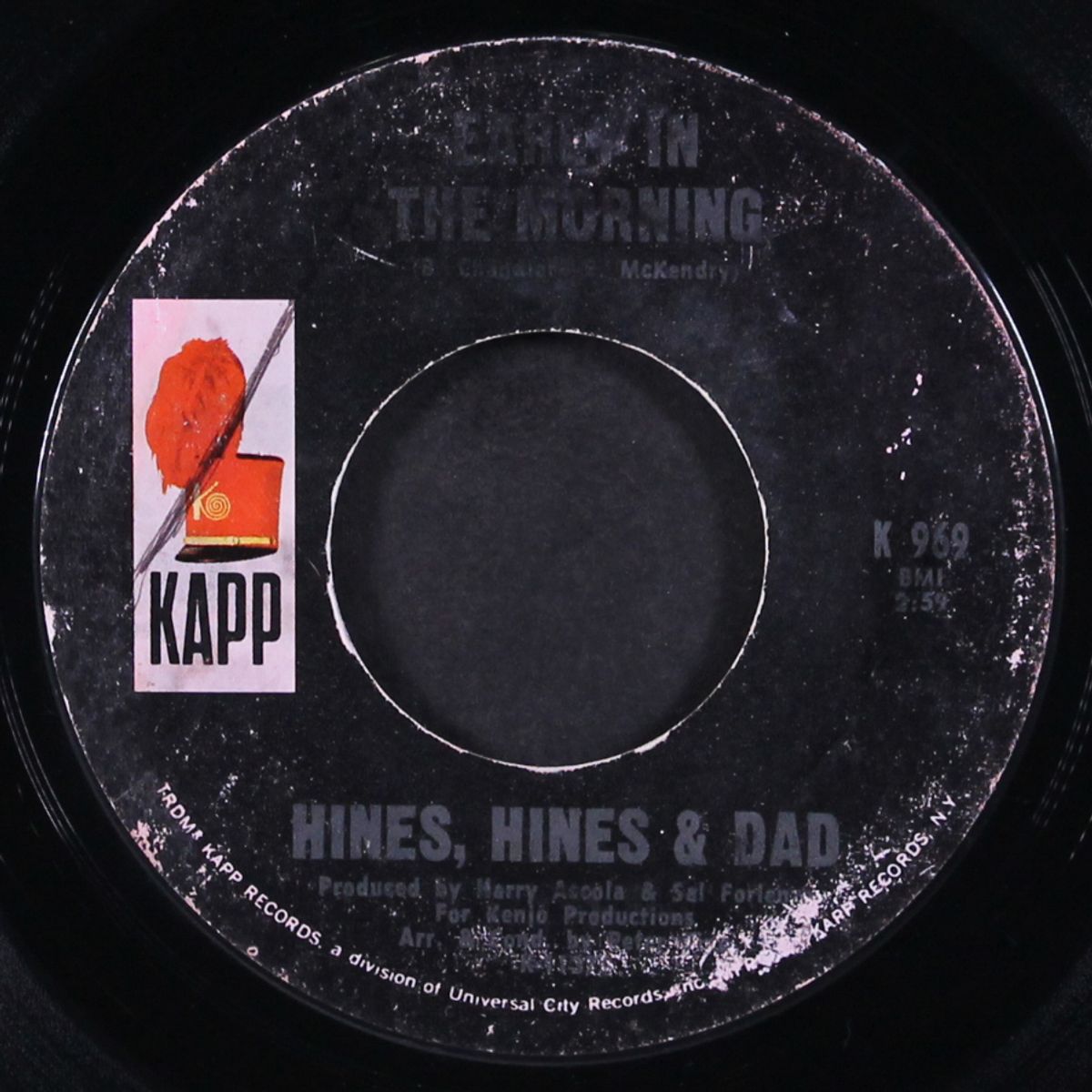 when it's all over / early in the morning by HINES, HINES & DAD