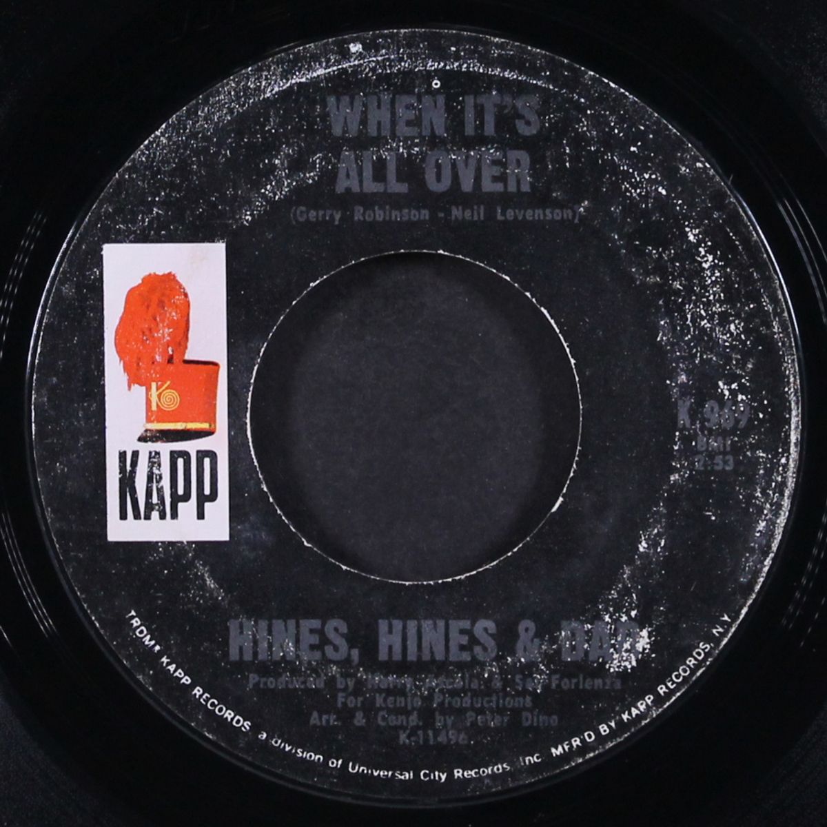 when it's all over / early in the morning by HINES, HINES & DAD