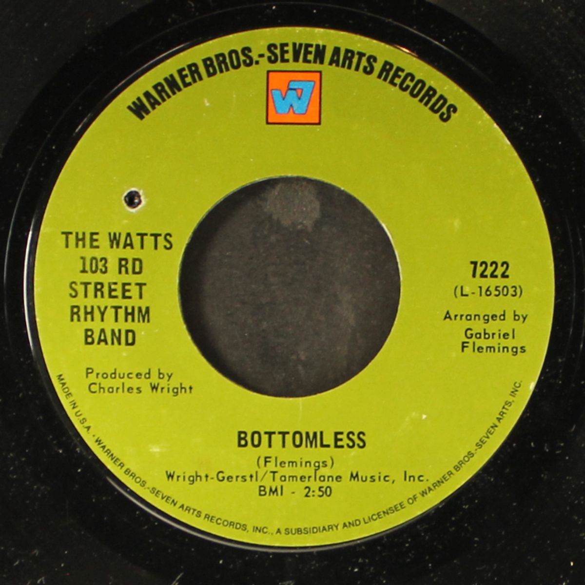 65 bars and a taste of soul / bottomless by WATTS 103RD STREET RHYTHM BAND
