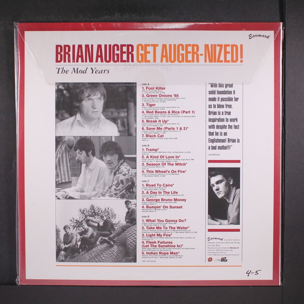 get auger-nized by BRIAN AUGER