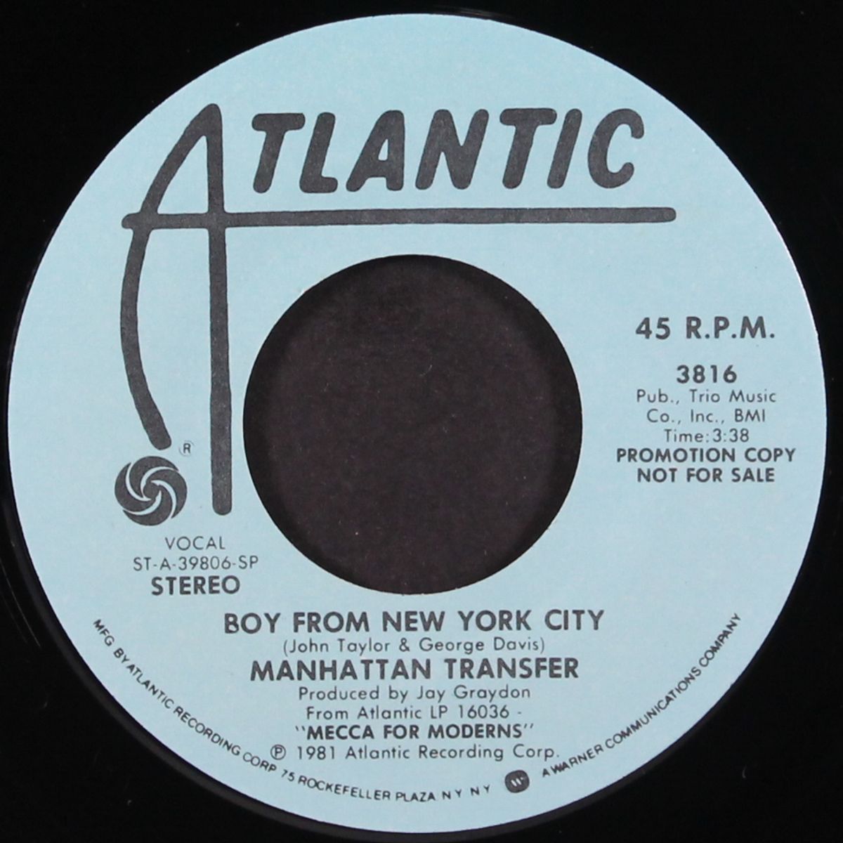 boy from new york city by MANHATTAN TRANSFER