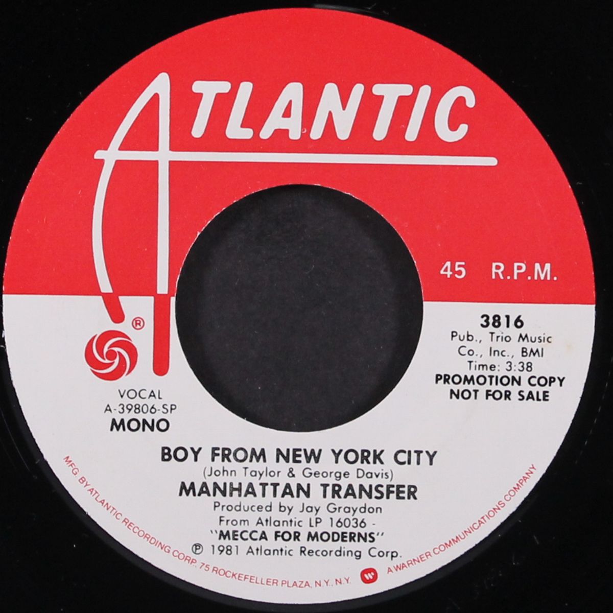 boy from new york city by MANHATTAN TRANSFER