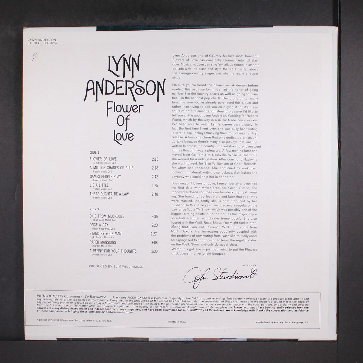 flower of love by LYNN ANDERSON