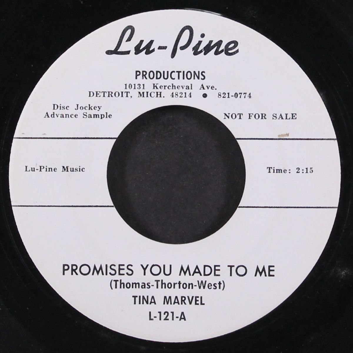 promises you made to me / i can't love no one but you by TINA MARVEL