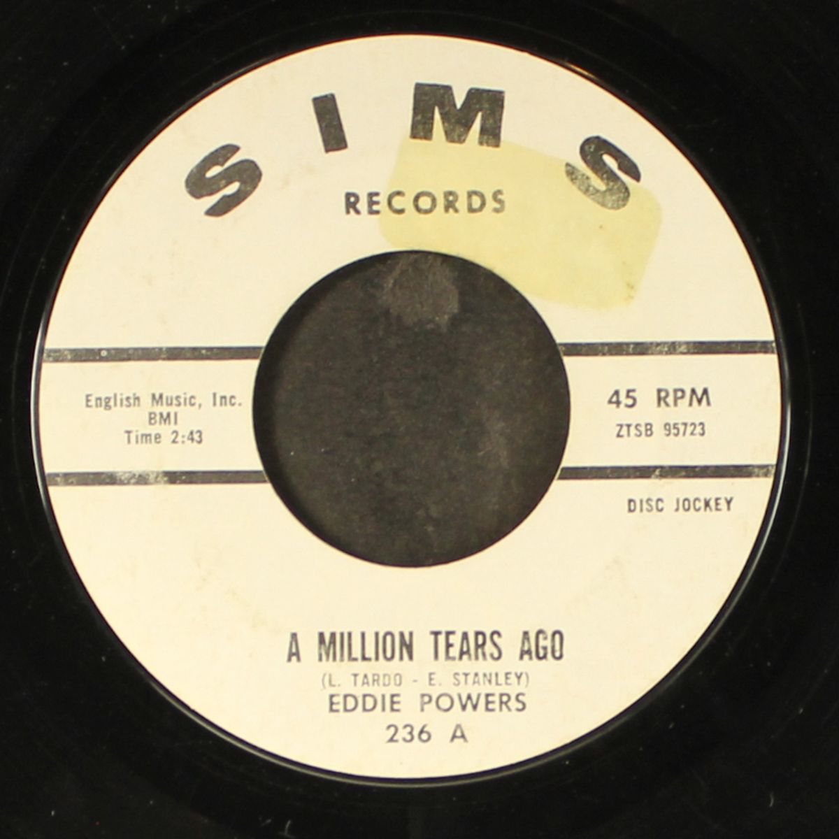 my baby's coming home / a million tears ago by EDDIE POWERS