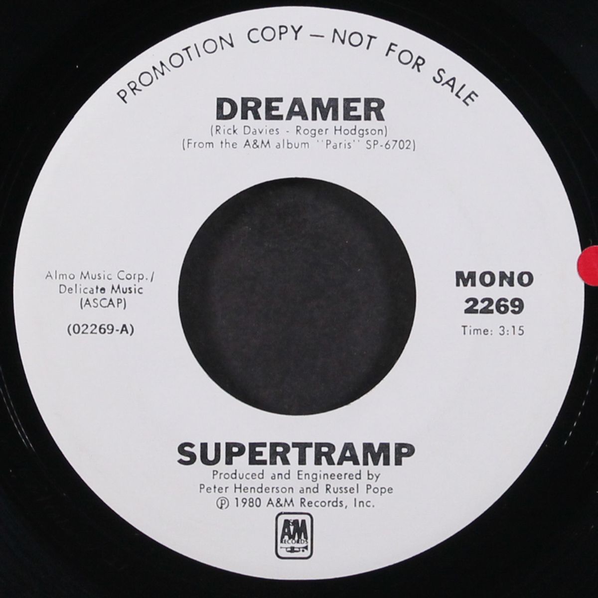 dreamer / mono by SUPERTRAMP