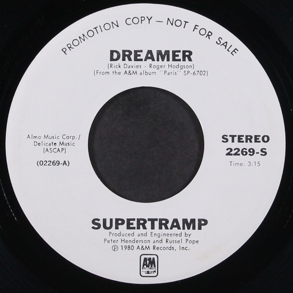 dreamer / mono by SUPERTRAMP