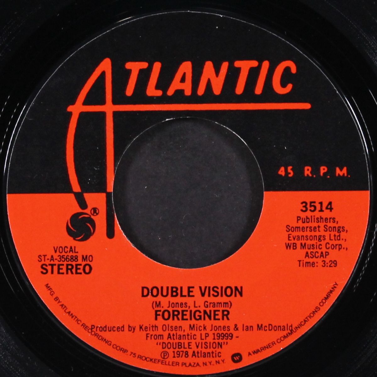 double vision / lonely children by FOREIGNER