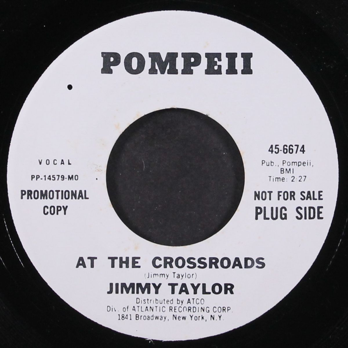 at the crossroads / my woman by JIMMY TAYLOR