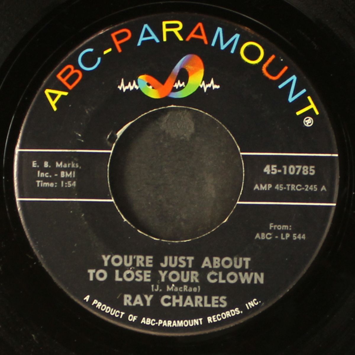 you're just about to lose your clown / together again by RAY CHARLES