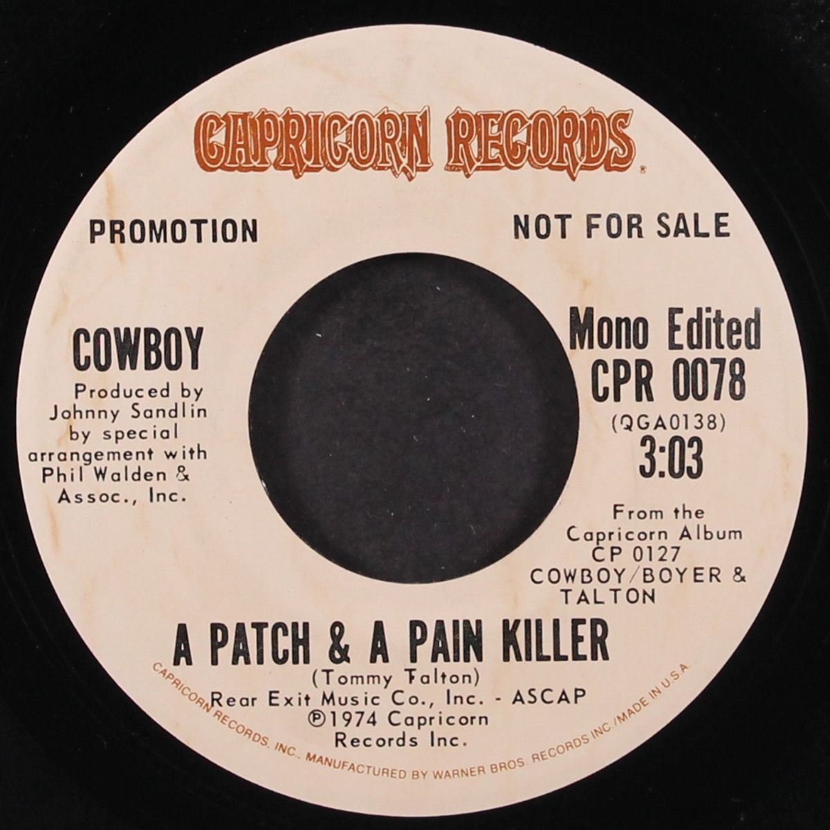 a patch & pain killer / mono by COWBOY