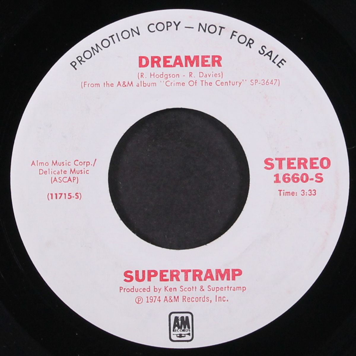 dreamer / mono by SUPERTRAMP