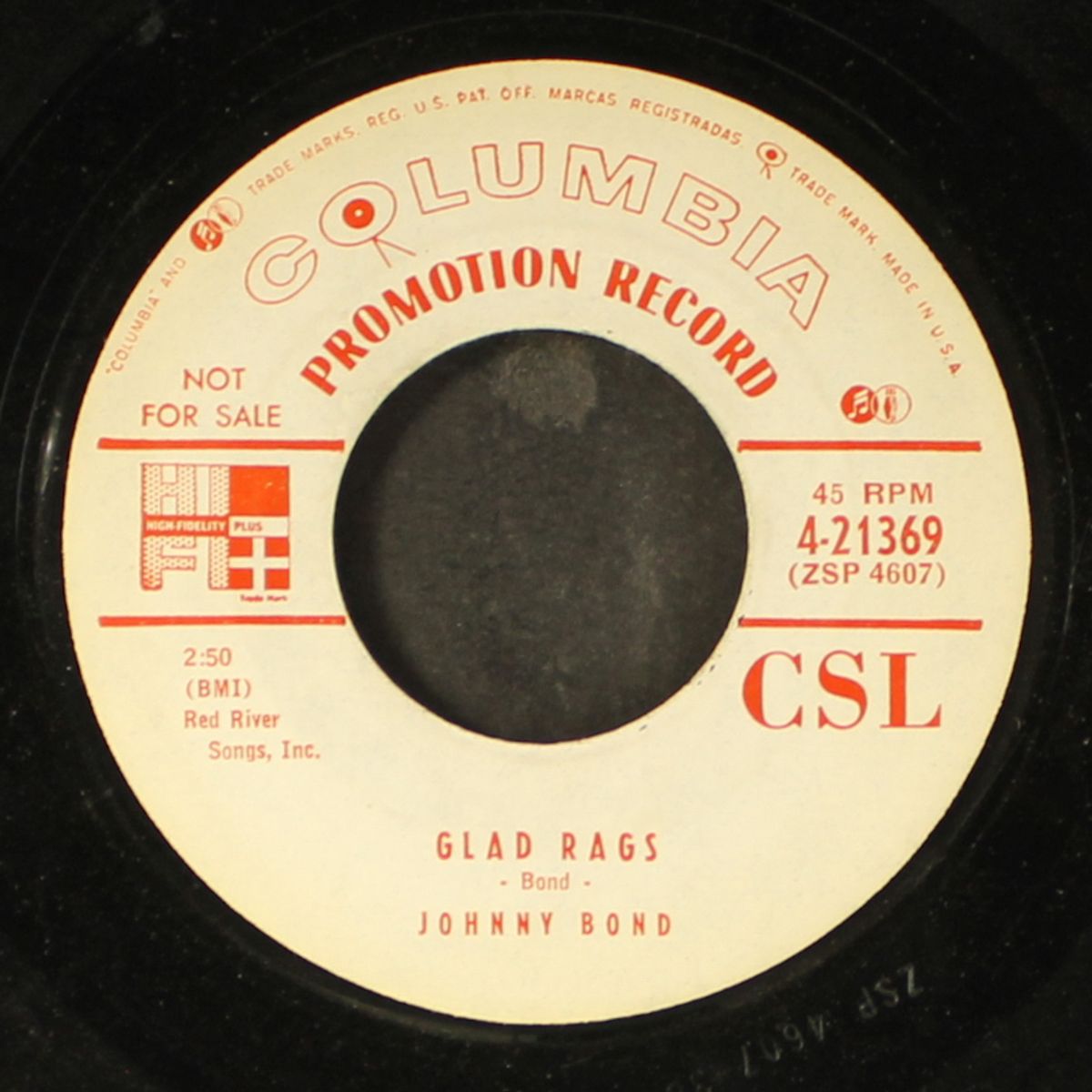 glad rags / cherokee waltz by JOHNNY BOND