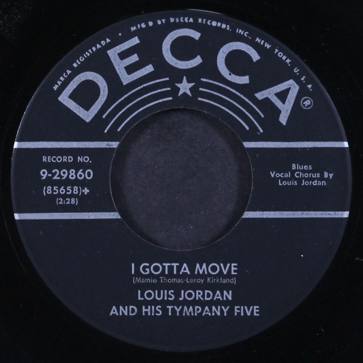 i gotta move / everything that's made of wood by LOUIS JORDAN