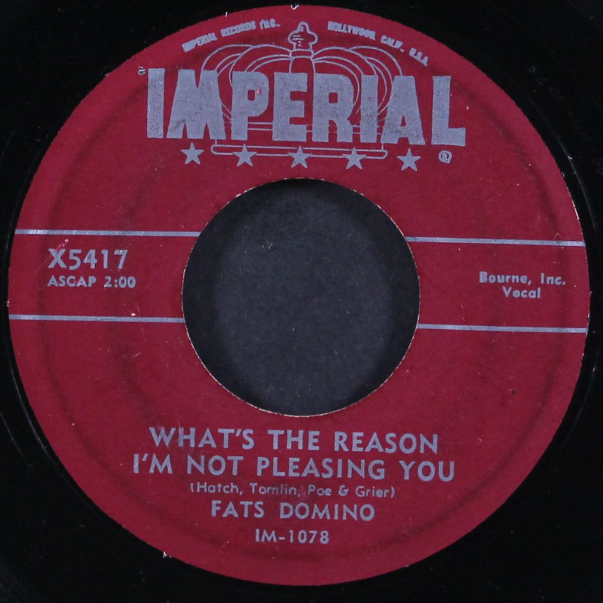 blue monday / what's the reason i'm not pleasing you by FATS DOMINO