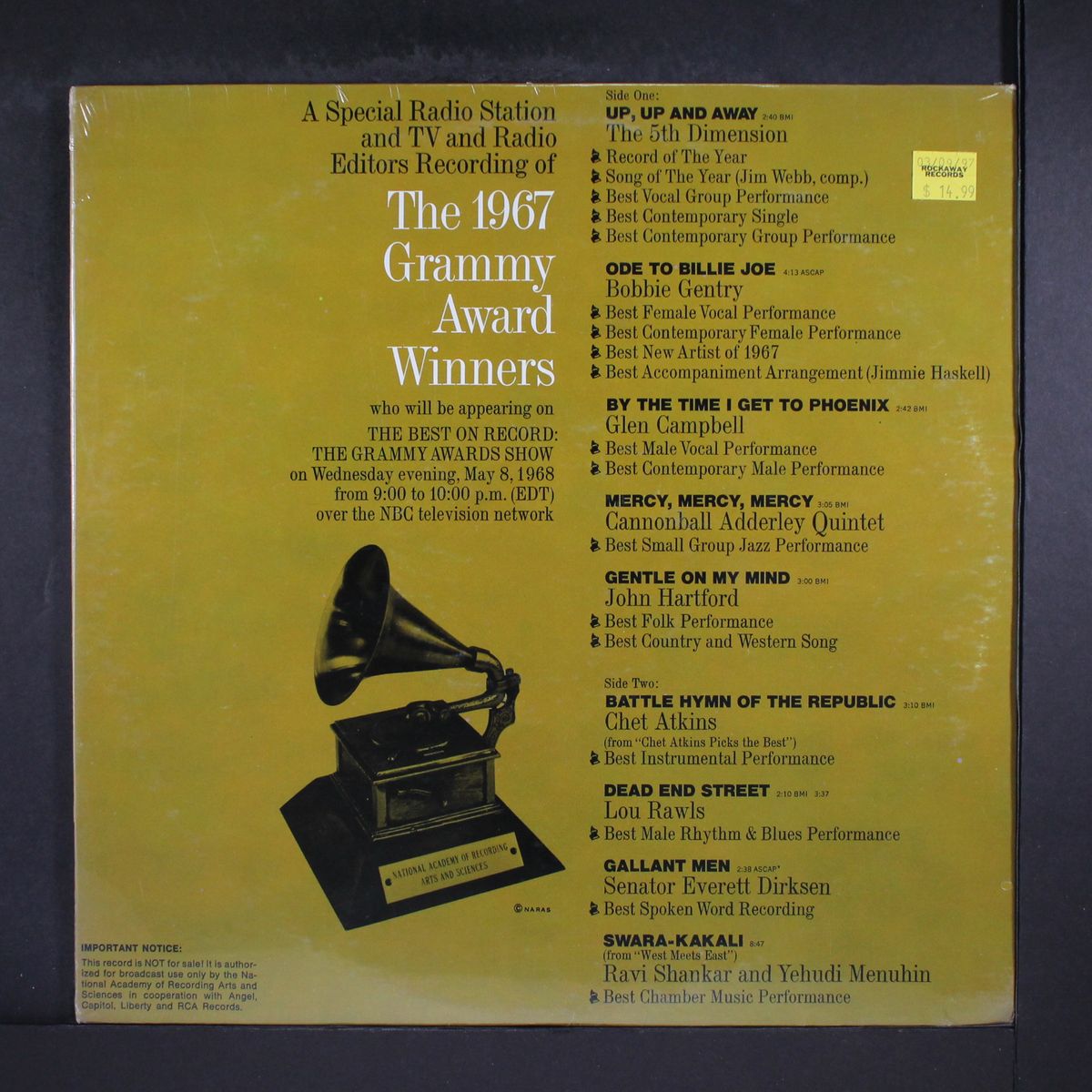 the 1967 grammy award winners by VARIOUS