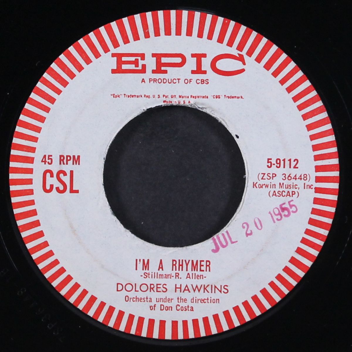 i'm a rhymer / my girl friend's boy friend by DOLORES HAWKINS