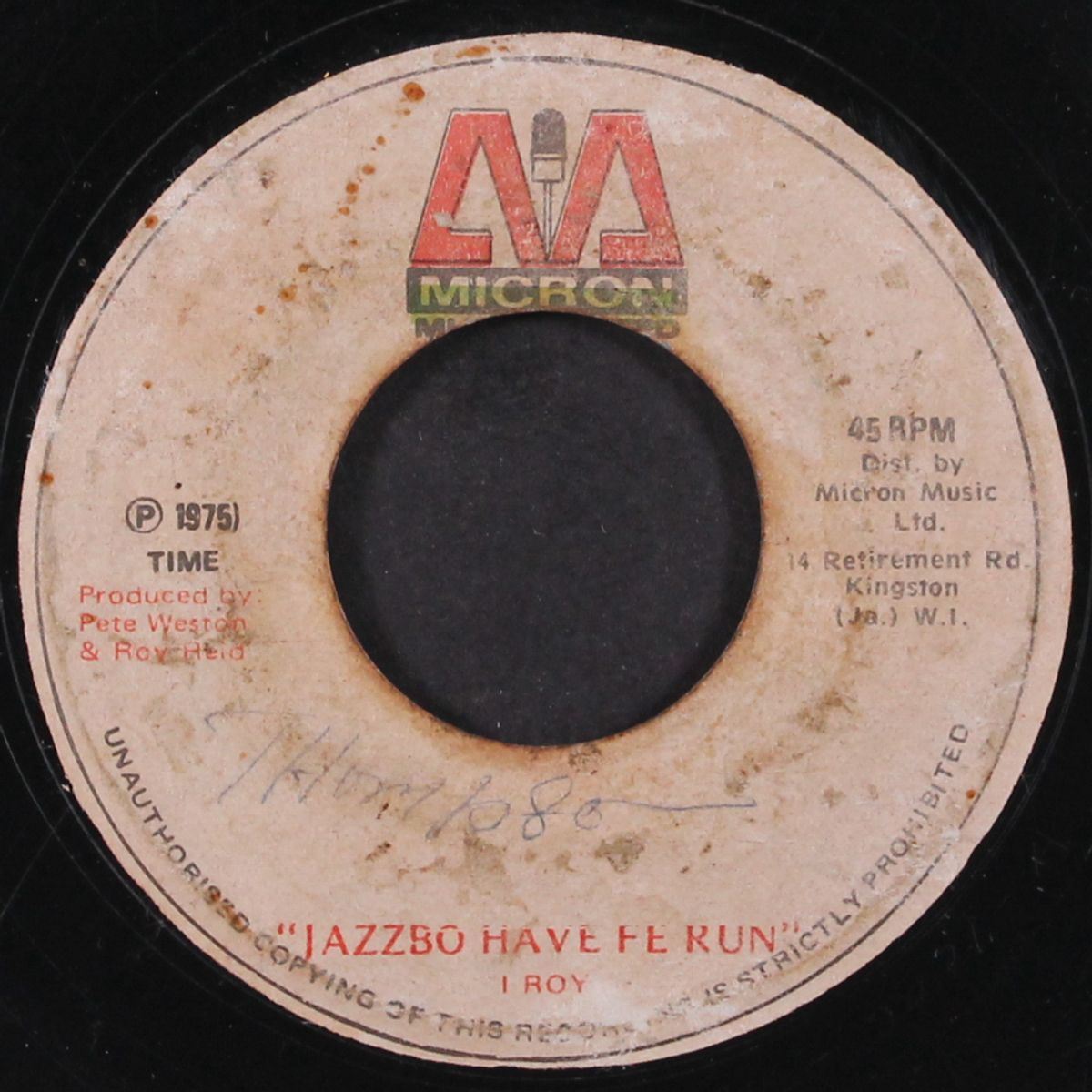 jazzbo have fe run / version by I ROY