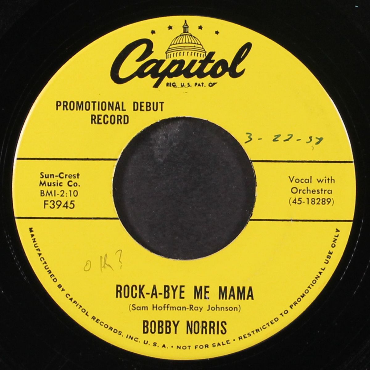 i went rockin' / rock-a-bye me mama by BOBBY NORRIS