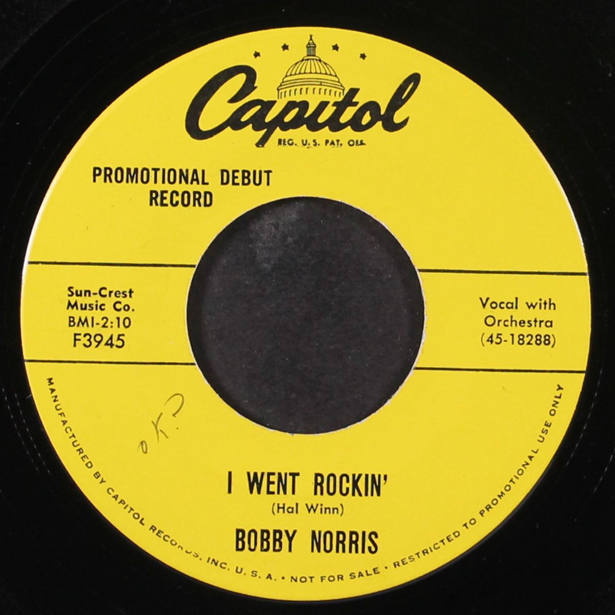 i went rockin' / rock-a-bye me mama by BOBBY NORRIS