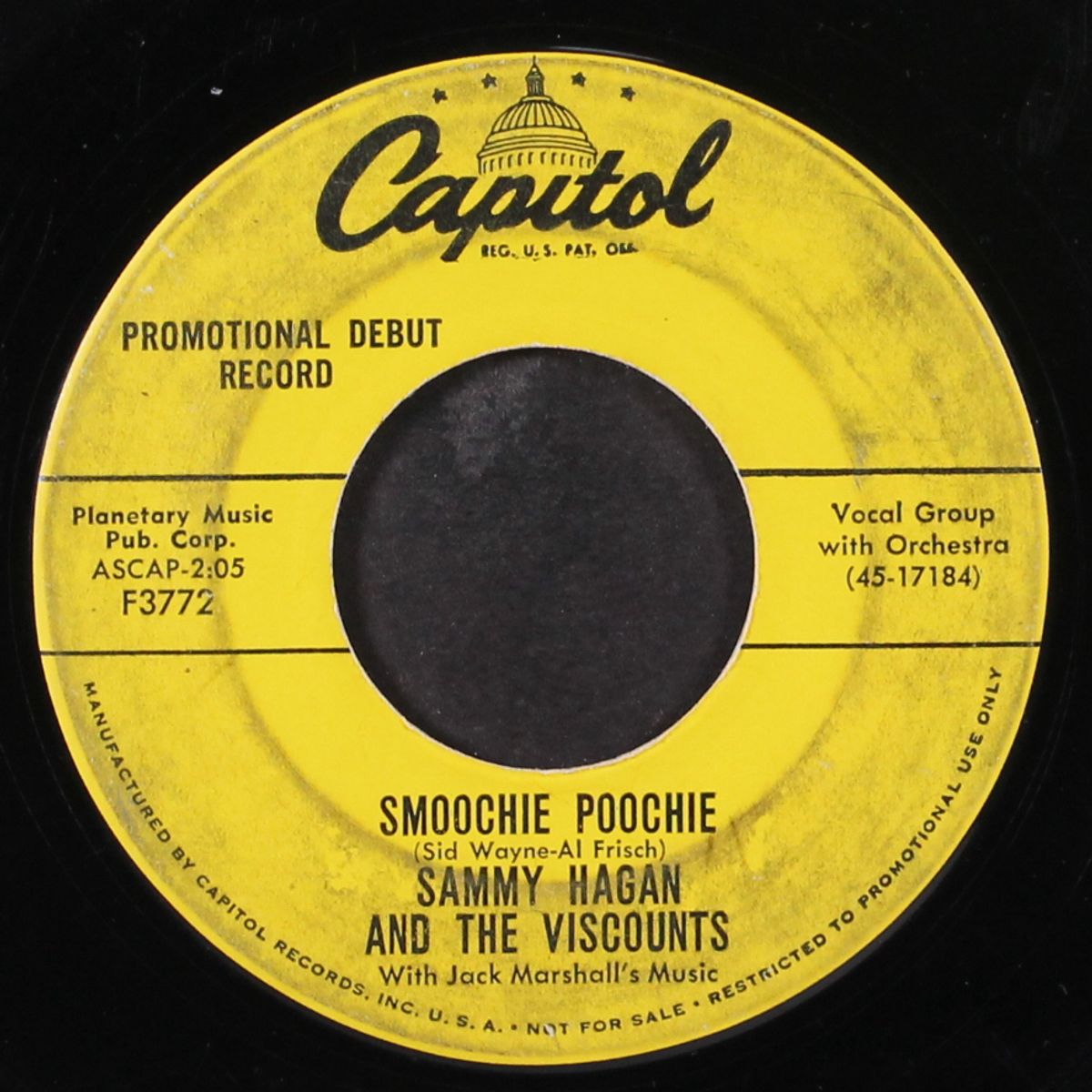out of your heart / smoochie poochie by SAMMY HAGAN & VISCOUNTS