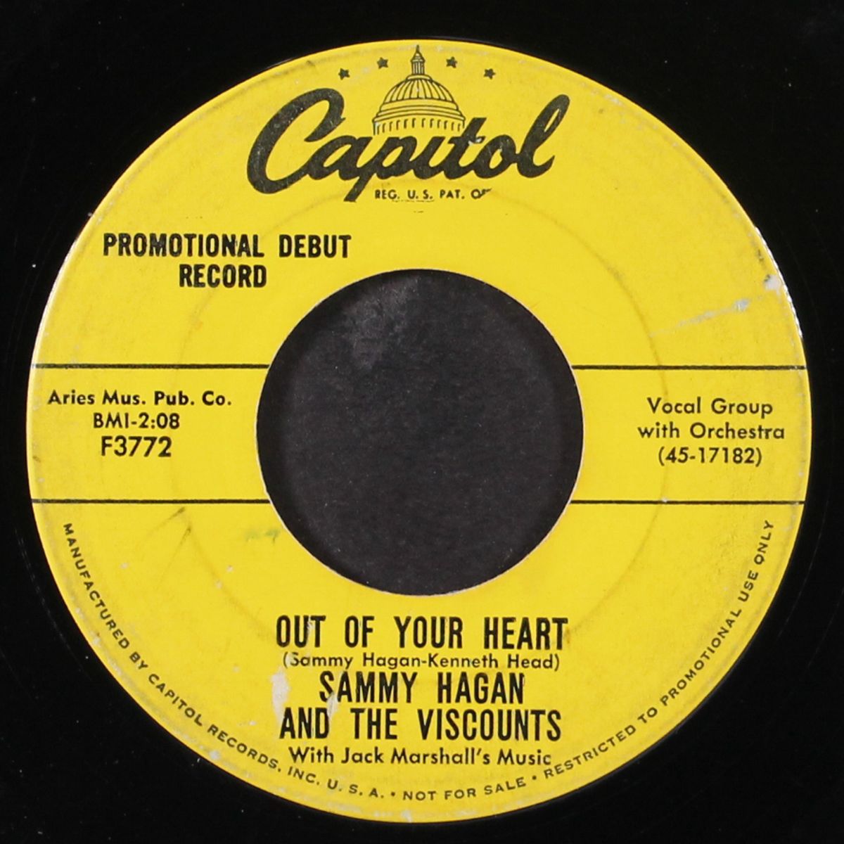 out of your heart / smoochie poochie by SAMMY HAGAN & VISCOUNTS