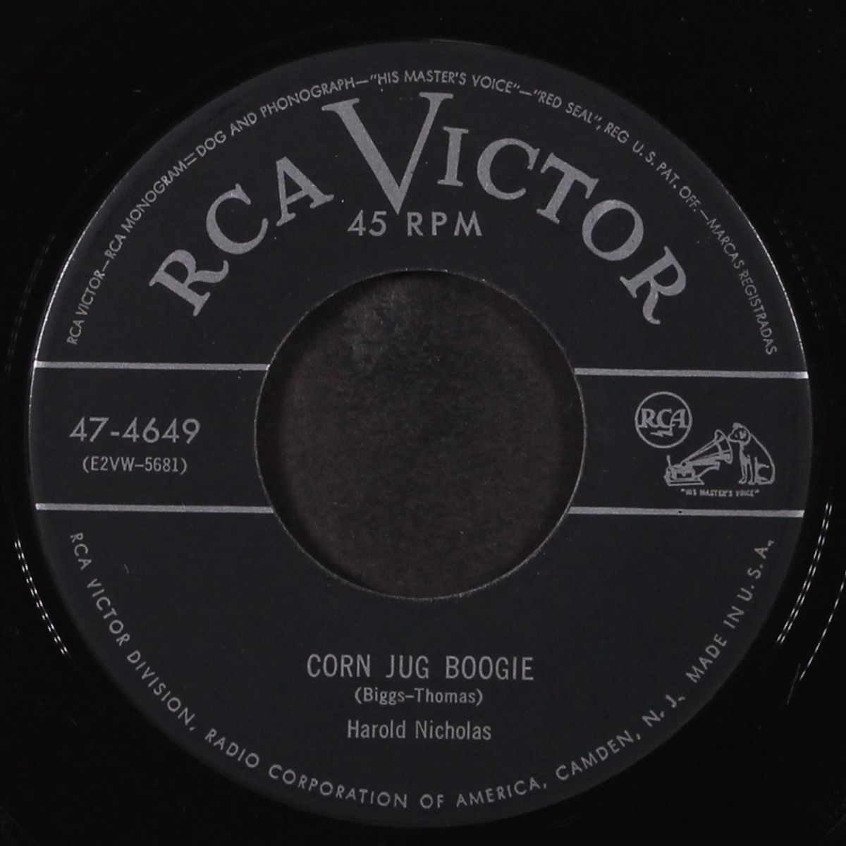corn jug boogie / give a broken heart a break by HAROLD NICHOLAS