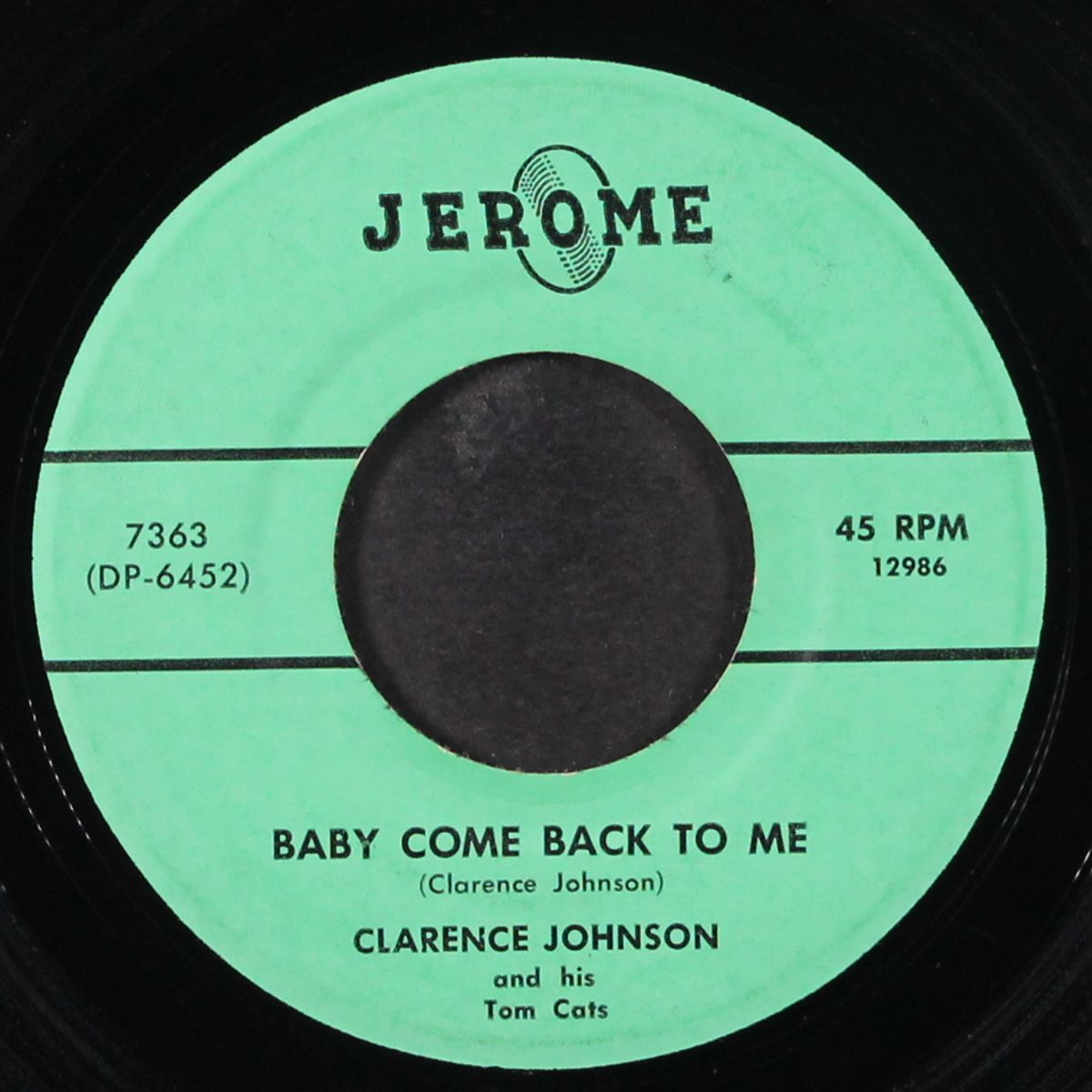 that's not right / baby come back to me by CLARENCE JOHNSON
