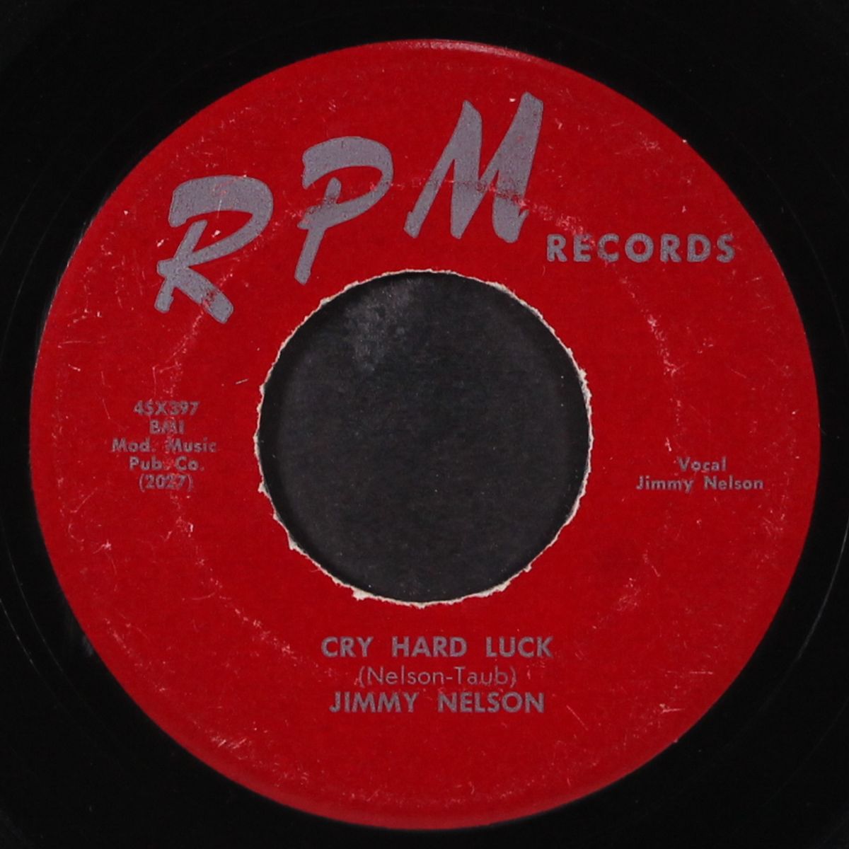 mean poor girl / cry hard luck by JIMMY NELSON