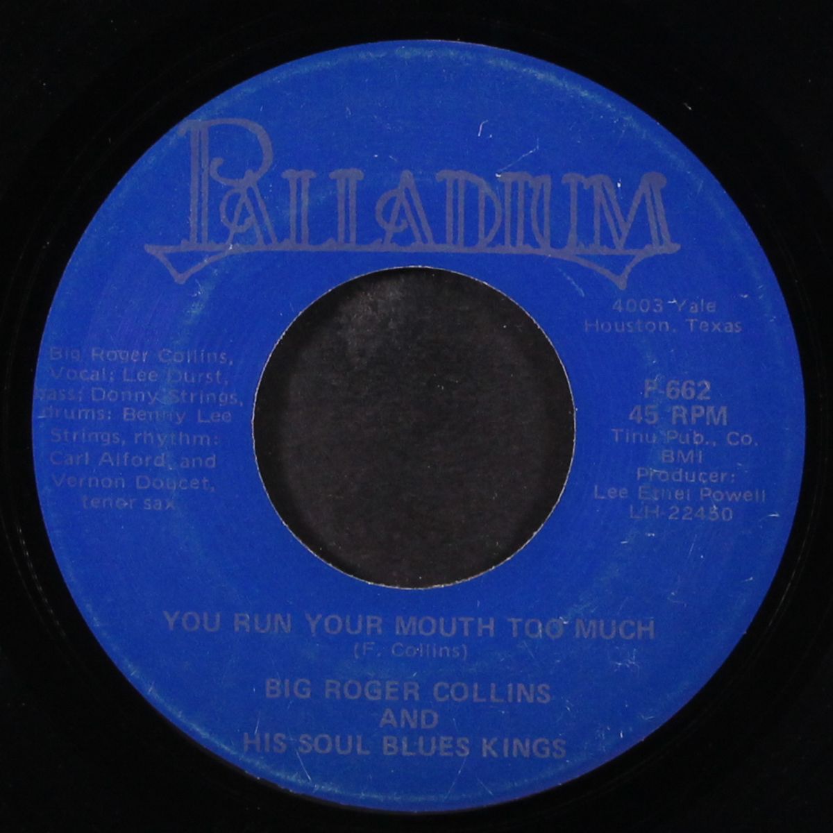 no more steppin' in / you run your mouth too much by BIG ROGER COLLINS