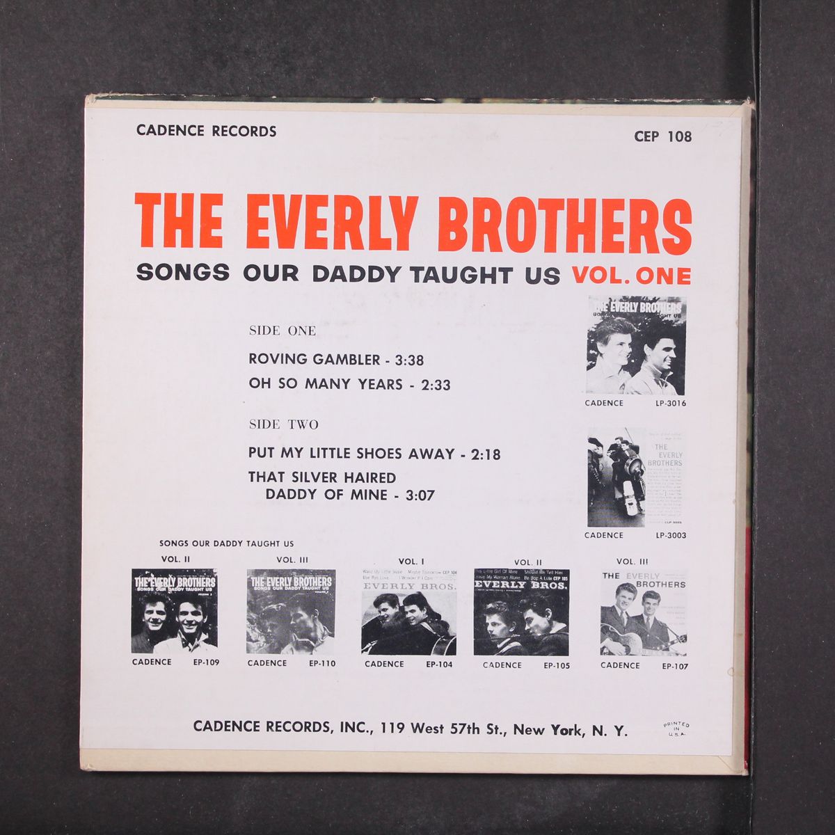 songs our daddy taught us, vol. 1 by EVERLY BROTHERS