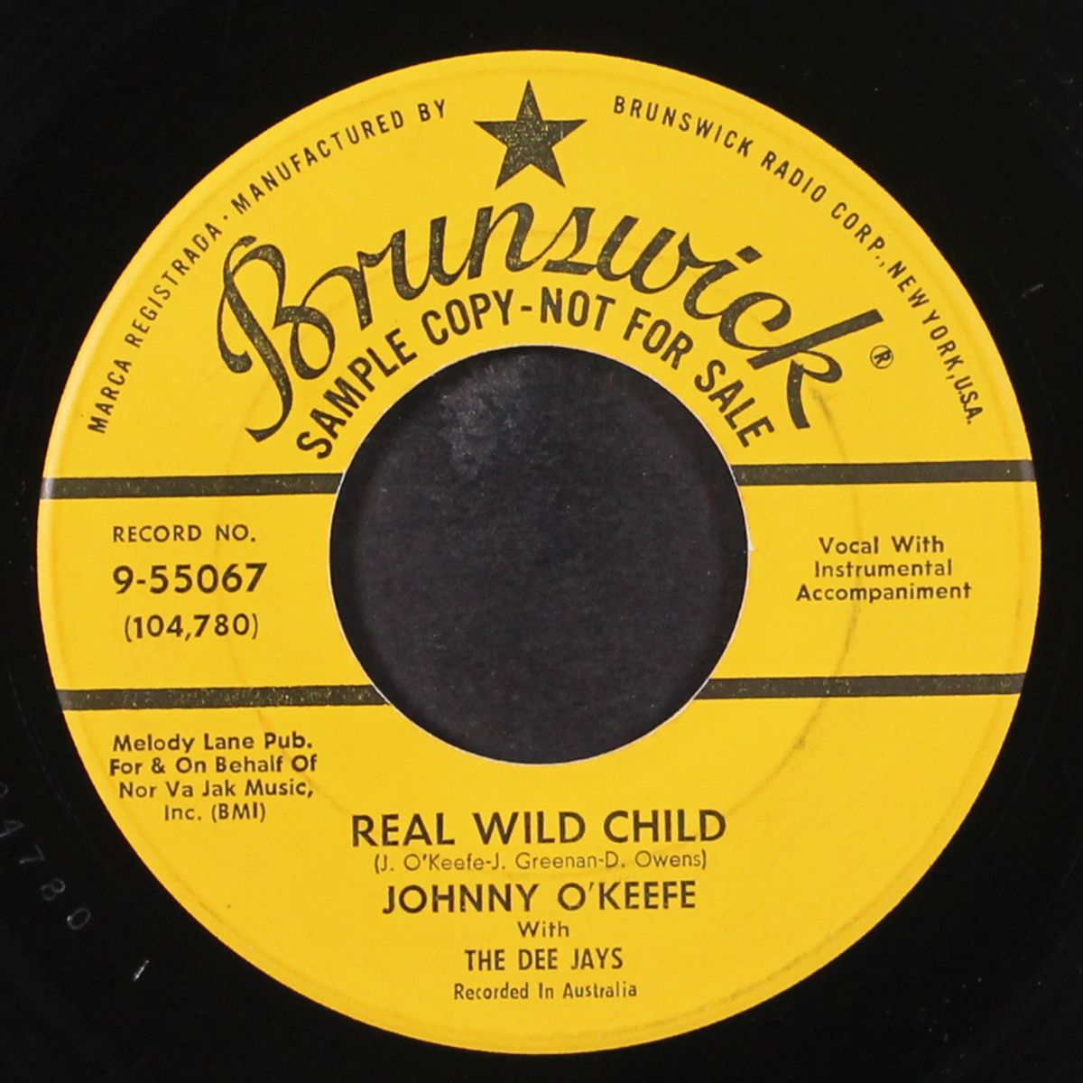 shake baby shake / real wild child by JOHNNY O'KEEFE