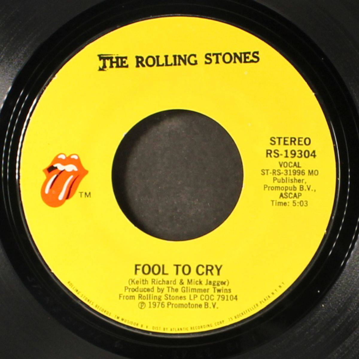 fool to cry / hot stuff by ROLLING STONES
