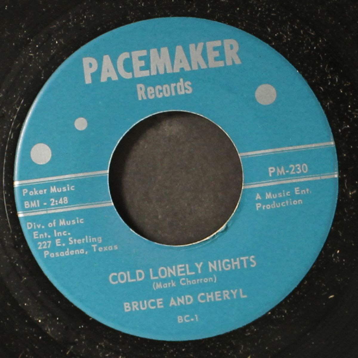 everything's new / cold lonely nights by BRUCE & CHERYL