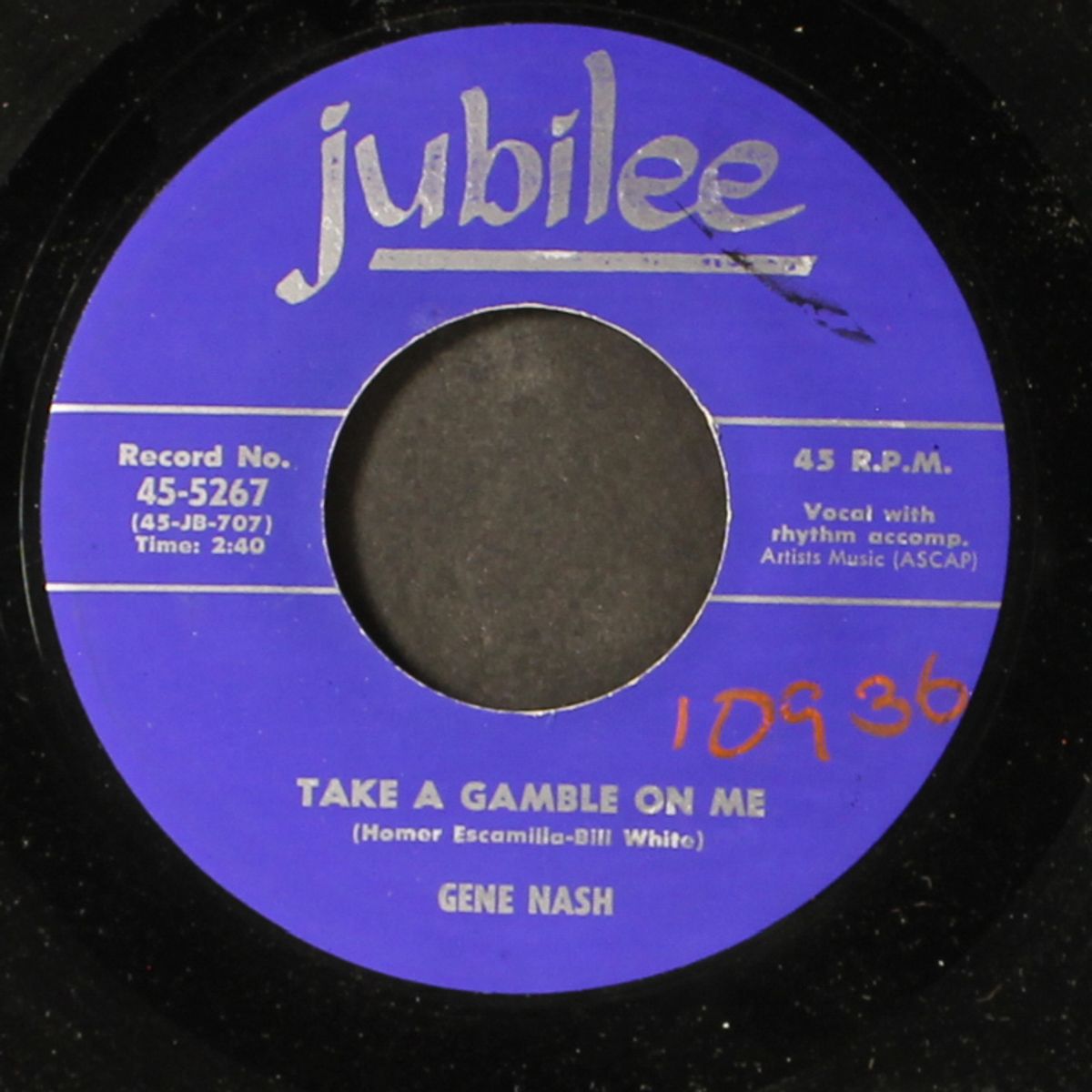 jockey, jockey, jockey / take a gamble on me by GENE NASH
