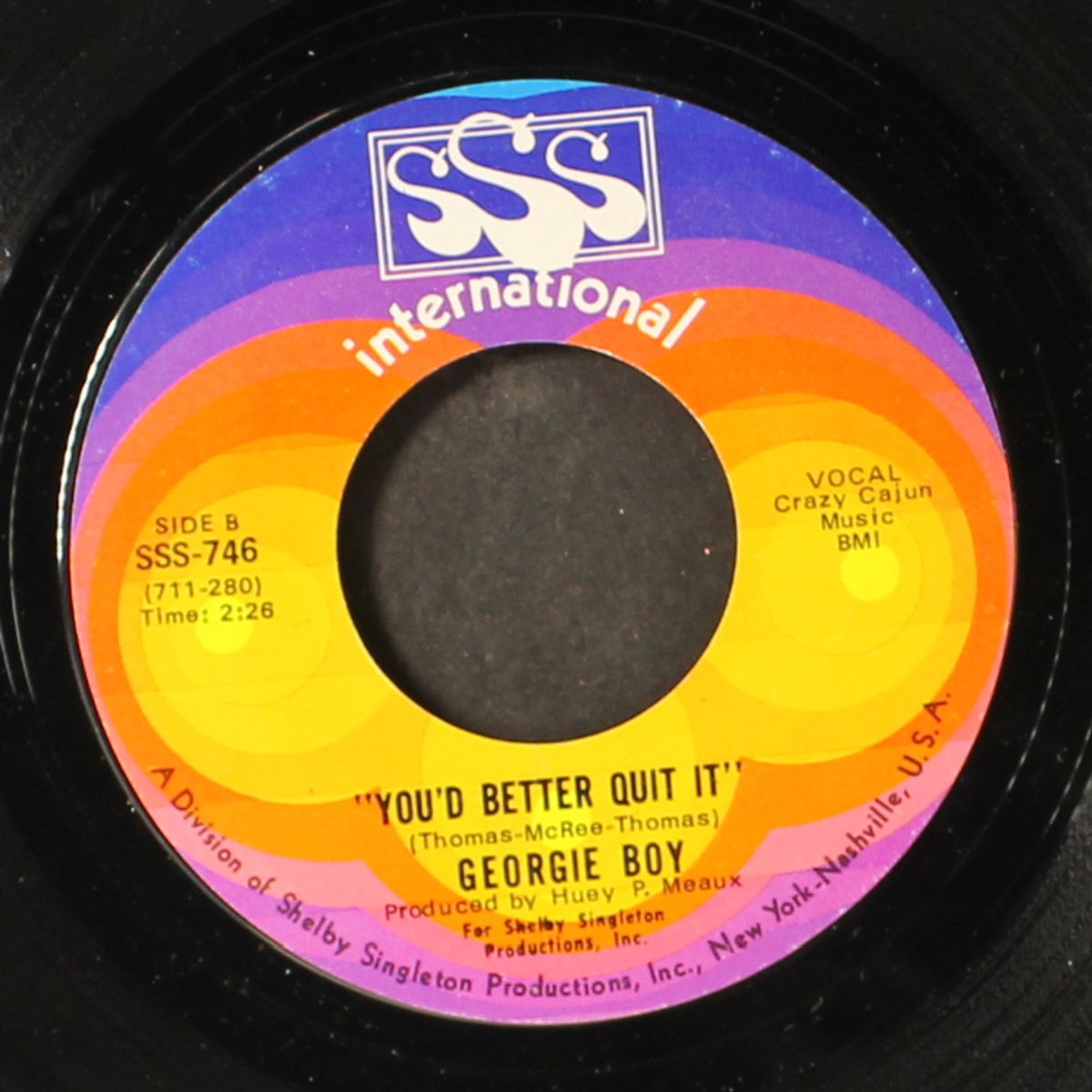 you'd better quit it / the pleasure of my woman by GEORGIE BOY