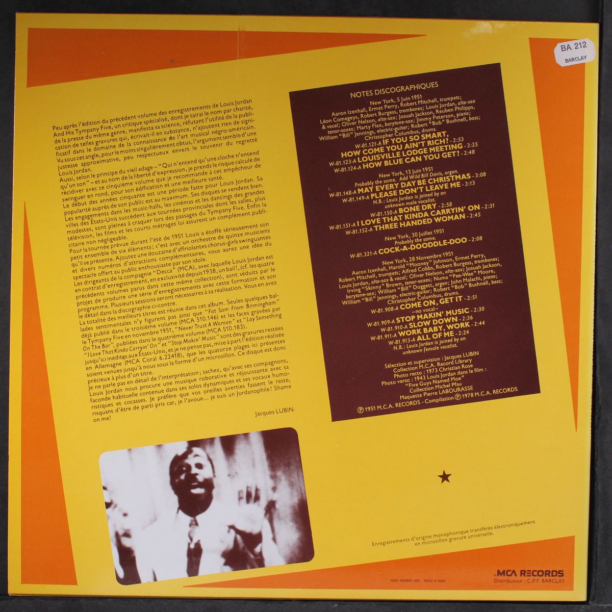 come on get it by LOUIS JORDAN
