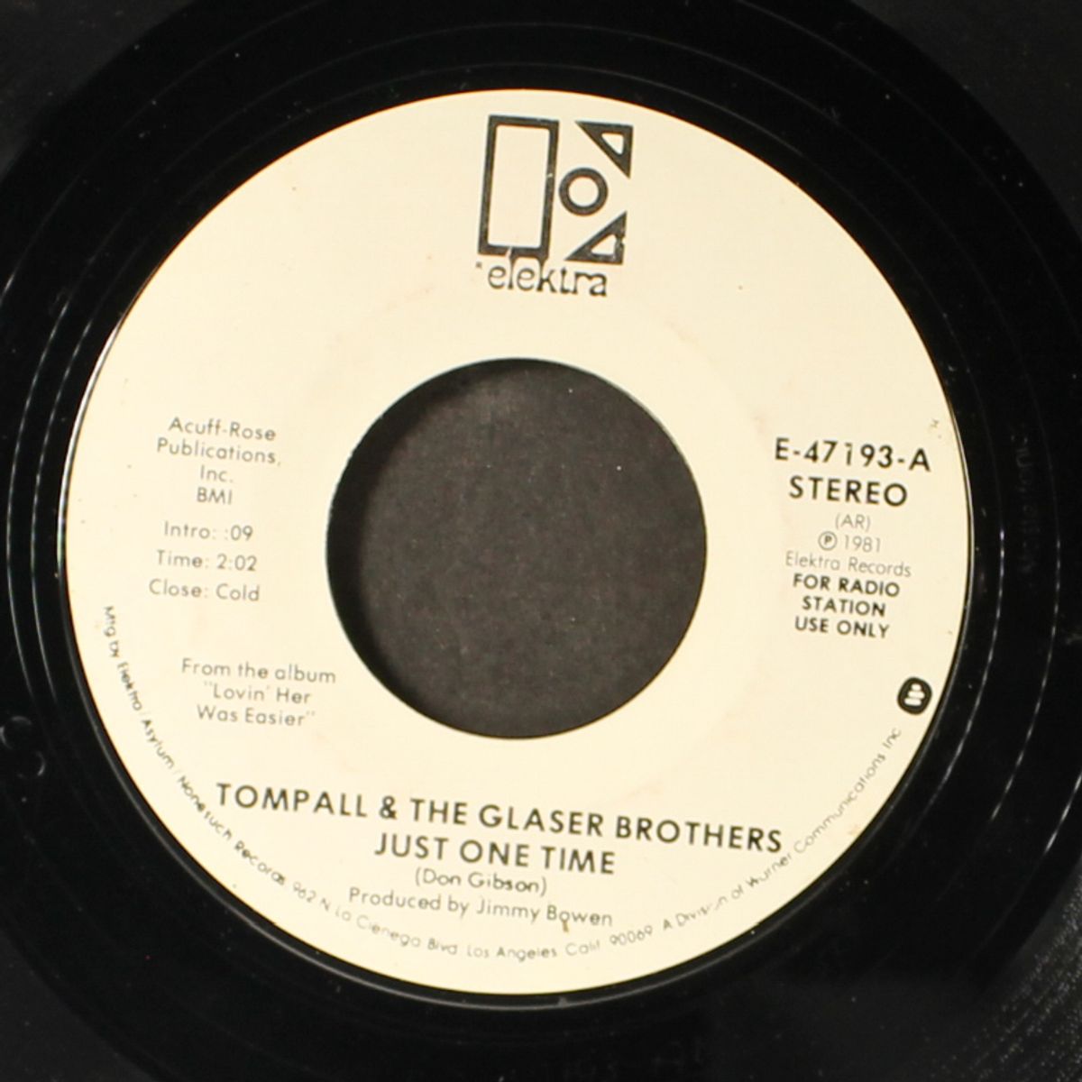 just one time by TOMPALL & GLASER BROTHERS