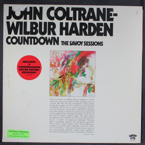 JOHN COLTRANE & WILBUR HARDEN
