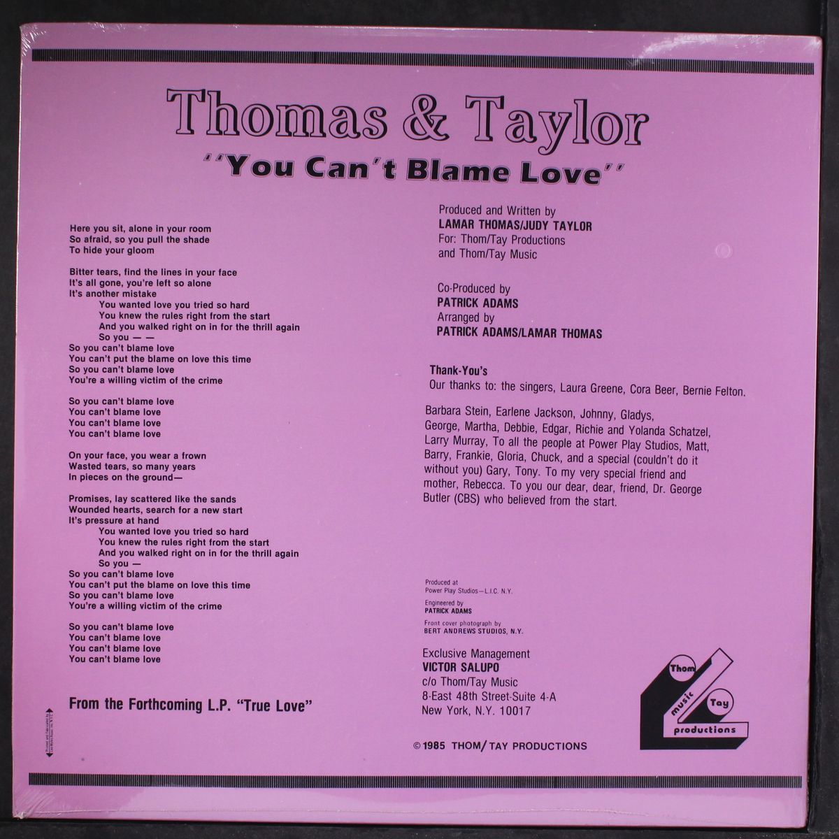 you can't blame love by THOMAS & TAYLOR