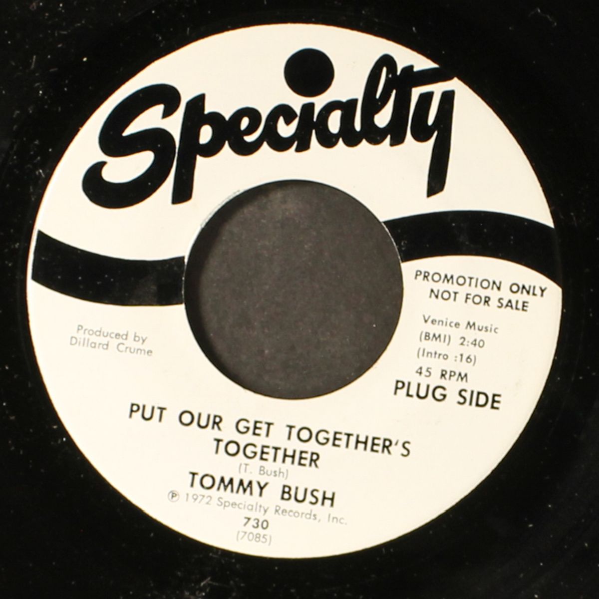put our get together's together / just to be there by TOMMY BUSH