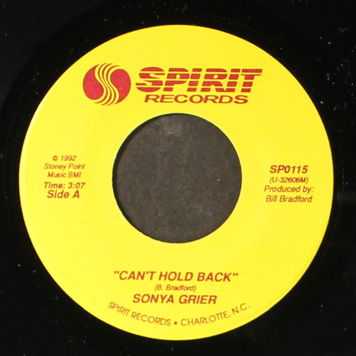 can't hold back / take another chance by SONYA GRIER
