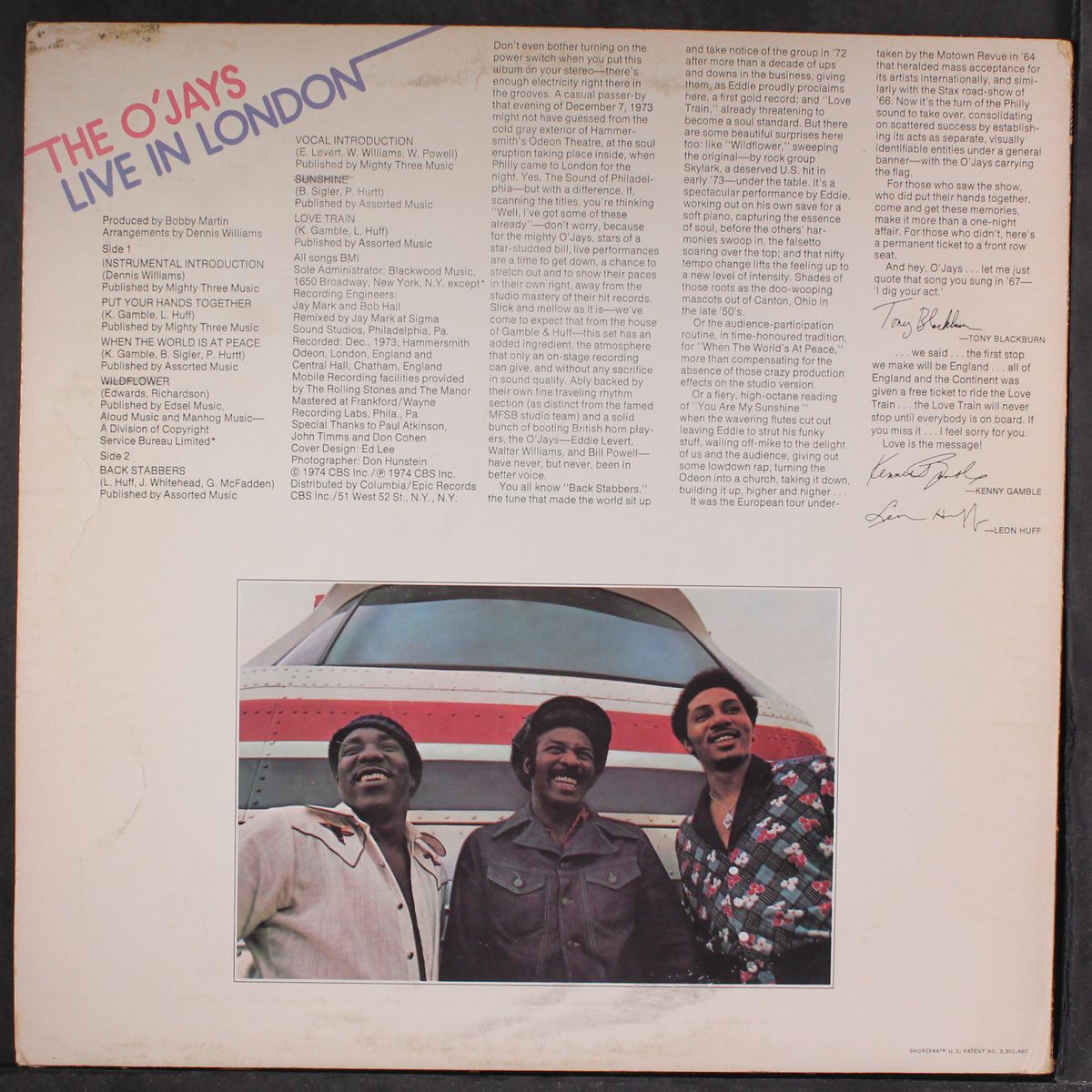 live in london by O'JAYS