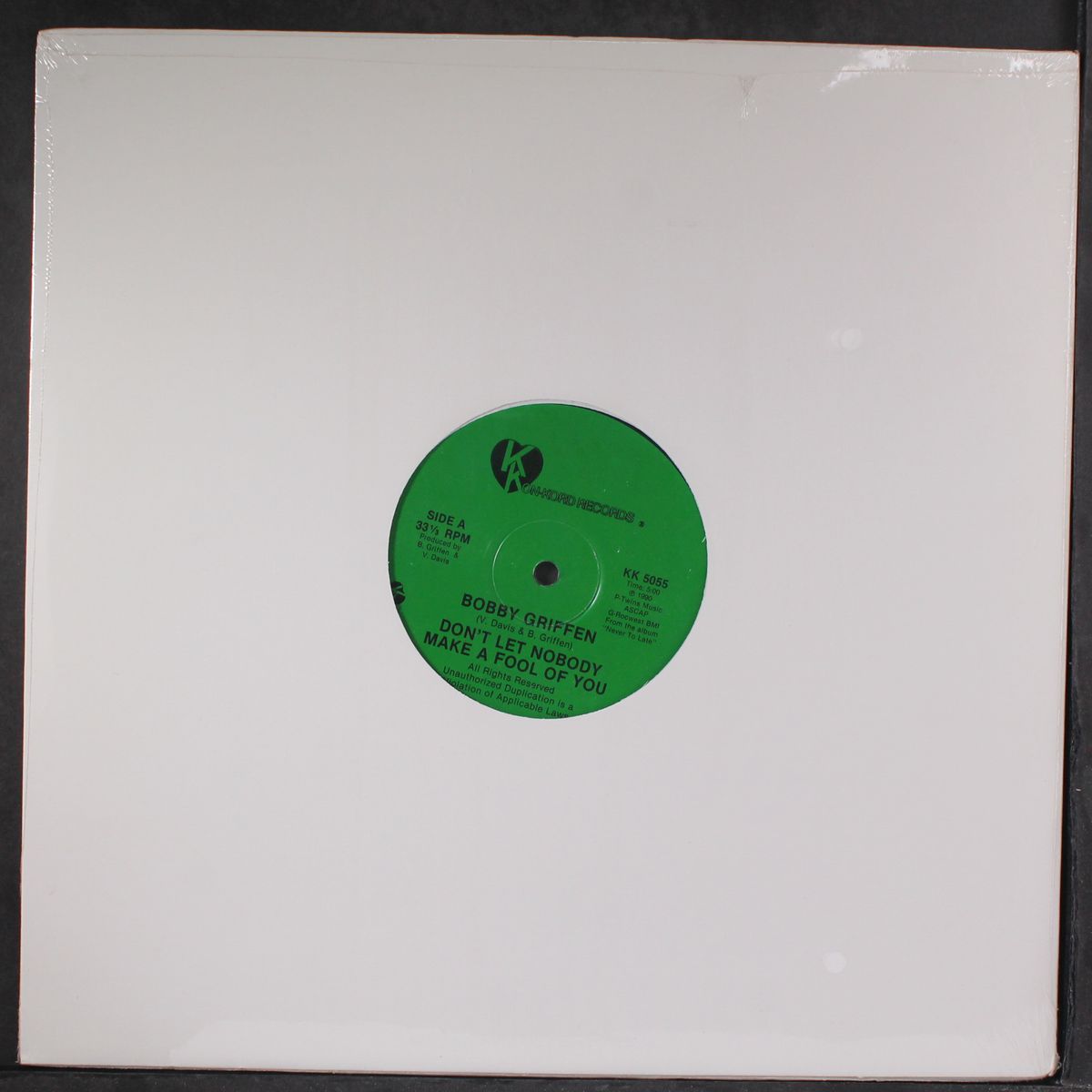 don't let nobody make a fool of you / just can't get along by BOBBY GRIFFEN