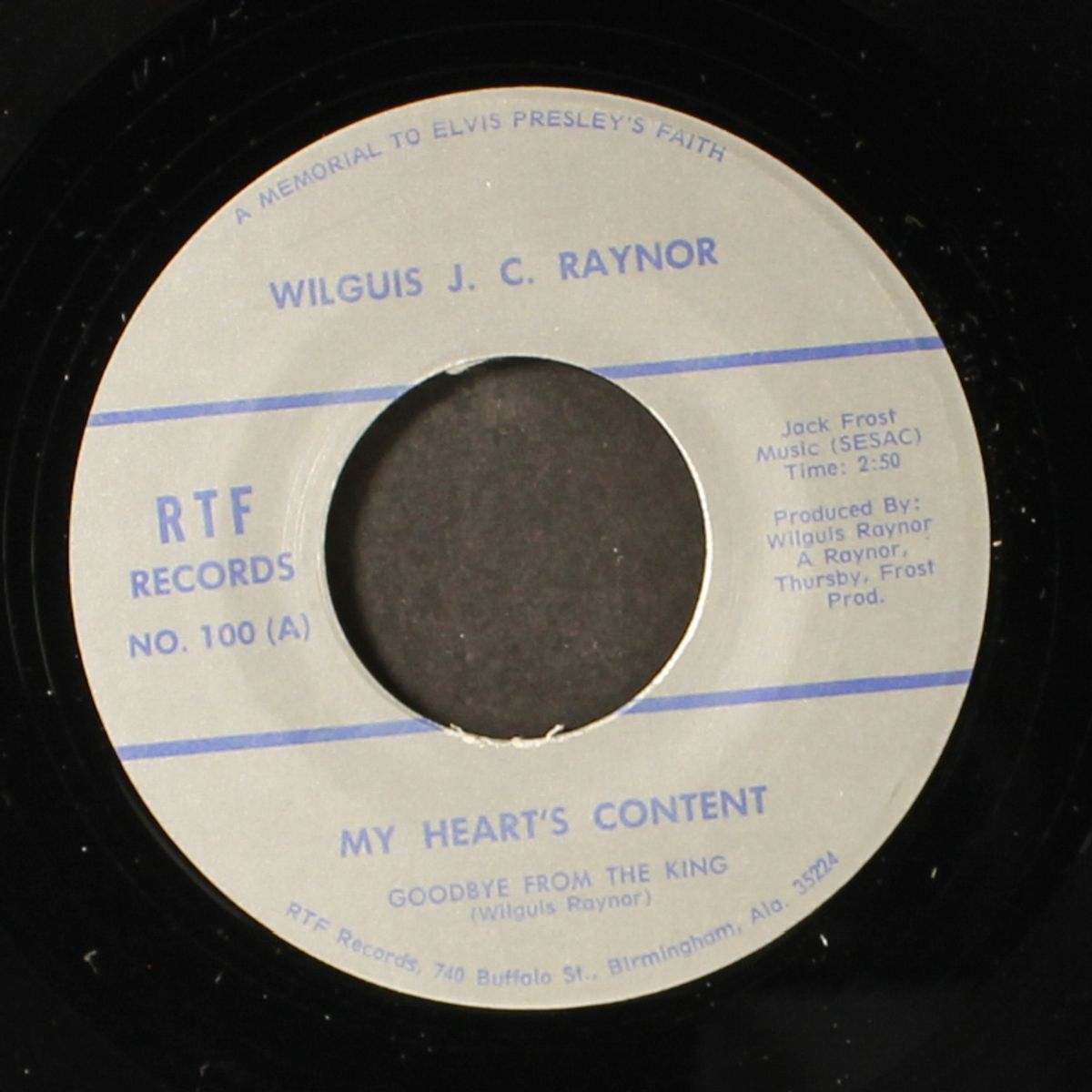 my heart's content (goodbye from the king) by WILGUIS J.C. RAYNOR