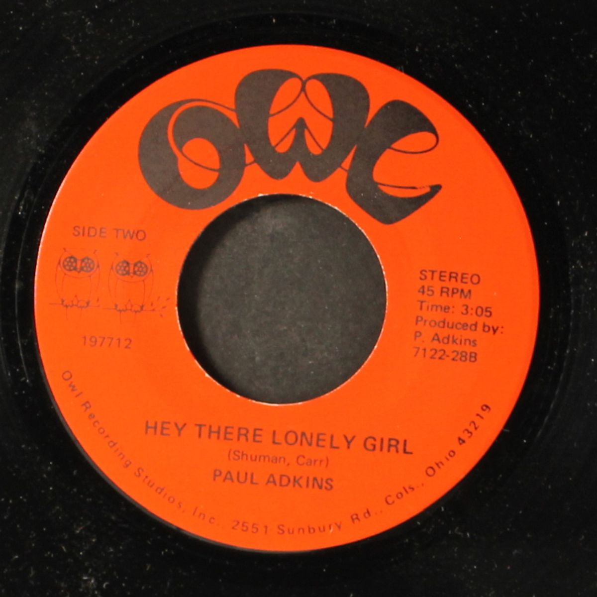 there's a brand new star / hey there lonely girl by PAUL ADKINS