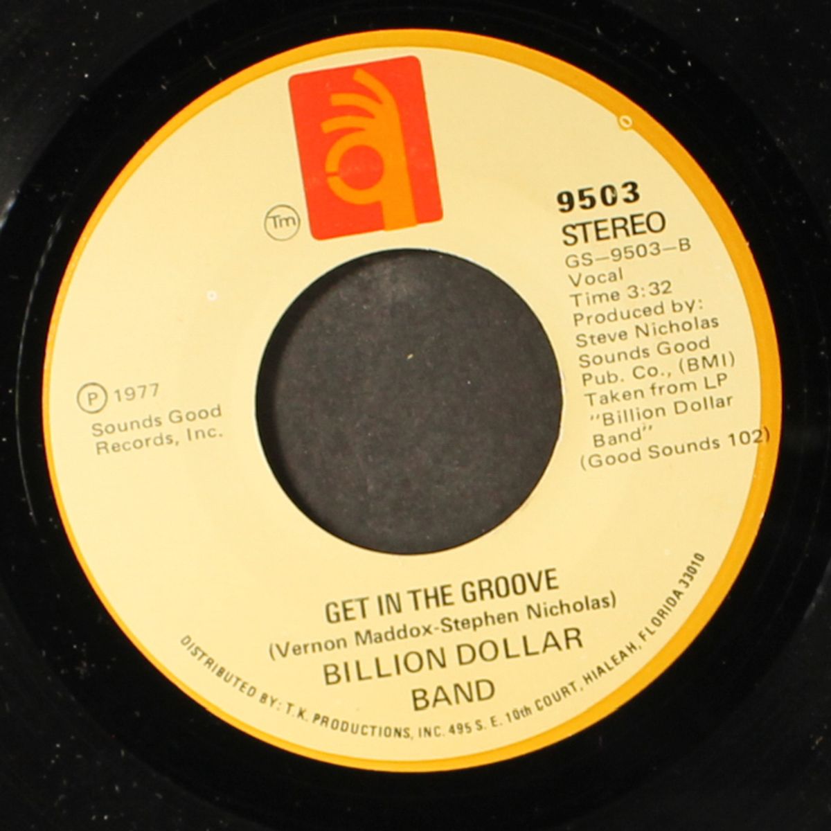 get in the groove / let's just be friends by BILLION DOLLAR BAND